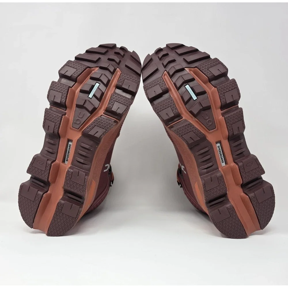 On Cloudrock 2 Waterproof Women's 9.5 Hiking‎ Boot Beet/Auburn
